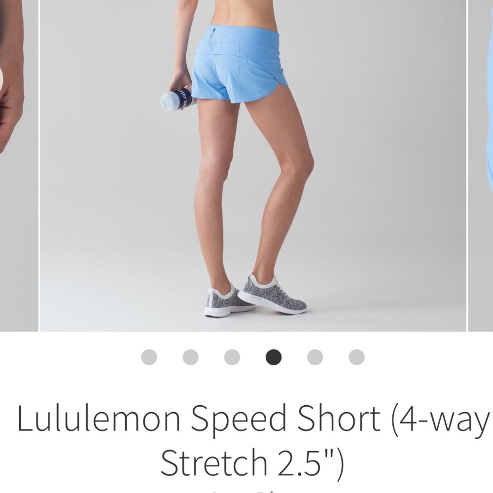 Blue LULULEMON speed short (8)